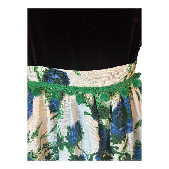 Vintage OOAK Hand Made 60's style Floral Sheer Hostess Aprons bundle of 2 - Picture 3 of 16